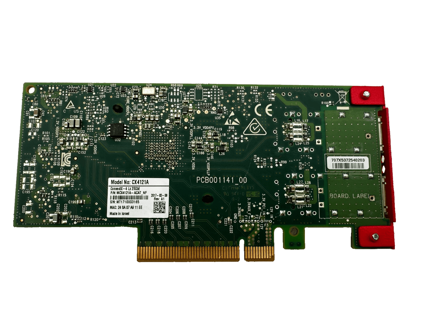 MELLANOX MCX4121A - ACAT NF CX4121A CONNECTX - 4 LX 25GbE x1pc - KLR Automation