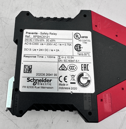SCHNEIDER ELECTRIC XPSAC5121 XPS - AC SAFETY RELAY - KLR Automation
