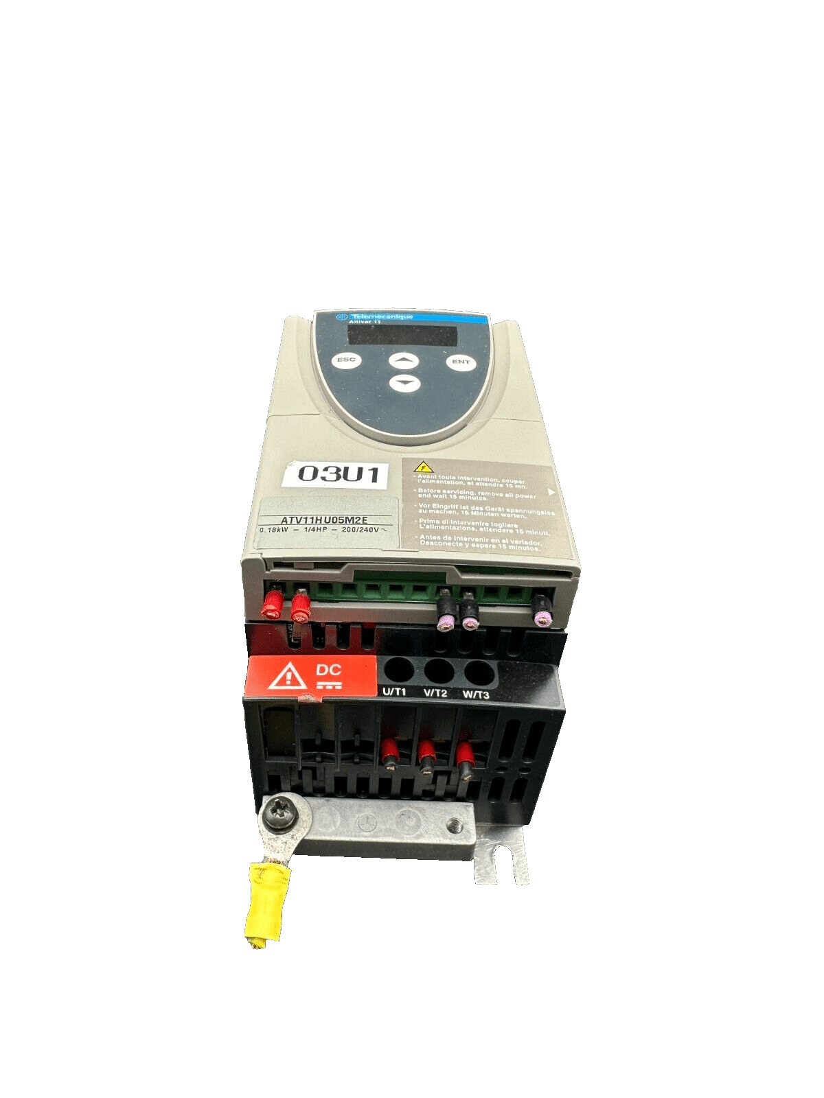 TELEMECANIQUE ATV11HU05M2E ALTIVAR 11 0.18kW 1/4HP 200/240V - KLR Automation