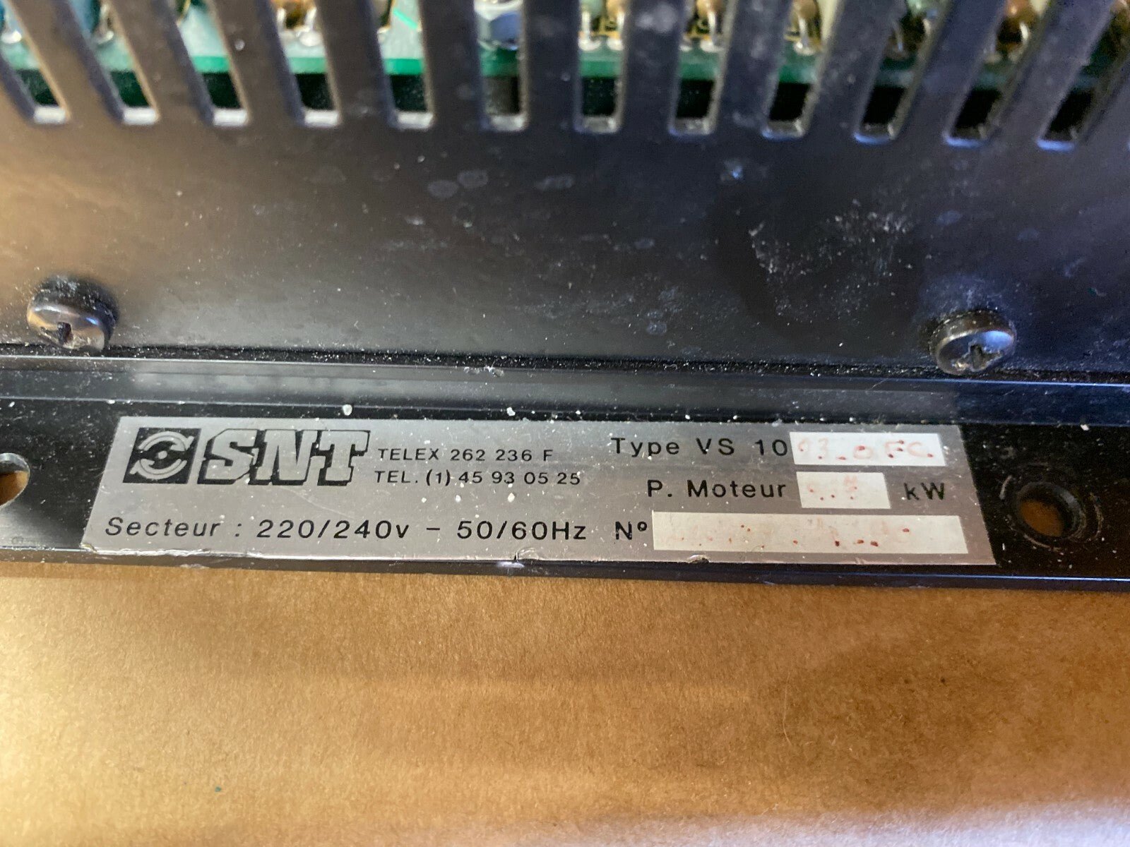 SNT SINUSVAR Variateur frequence Type VS 10 ..03 - 0FC - KLR Automation