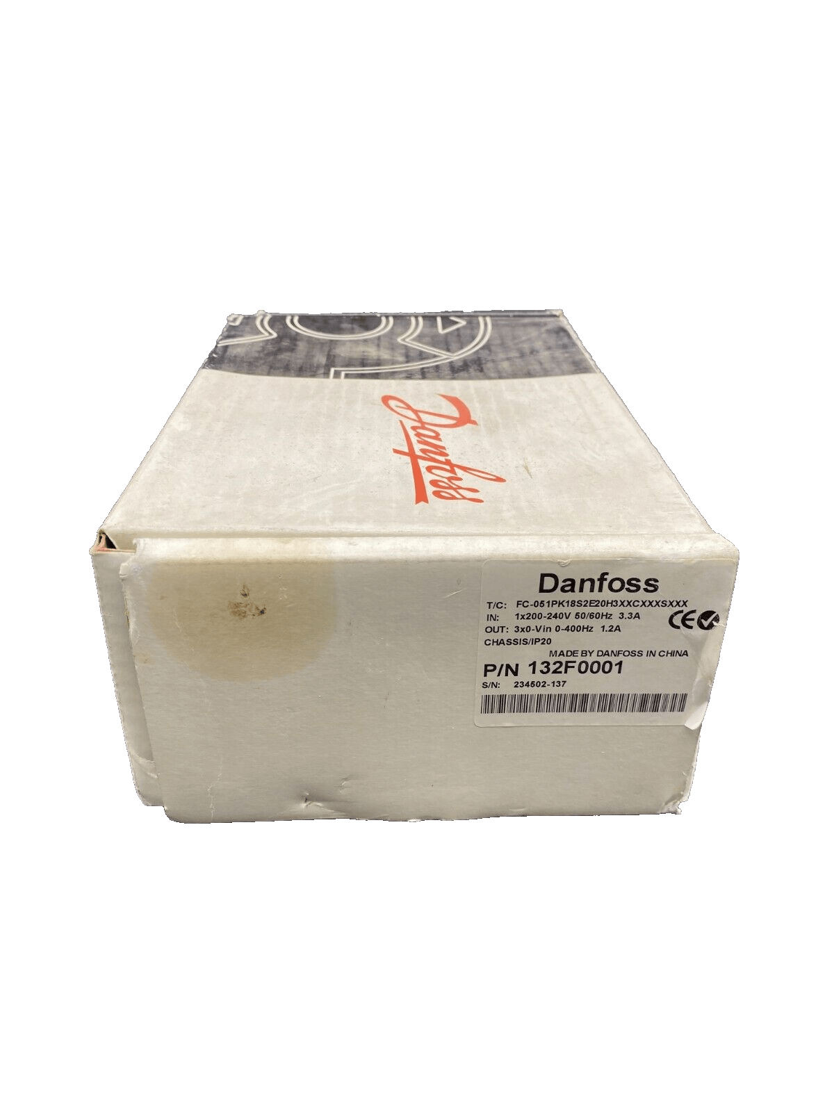 DANFOSS 132F0001 VLT MICRO DRIVE FC - 051PK18S20H3XXCXXXSXXX 0.18kW 0.25HP - KLR Automation