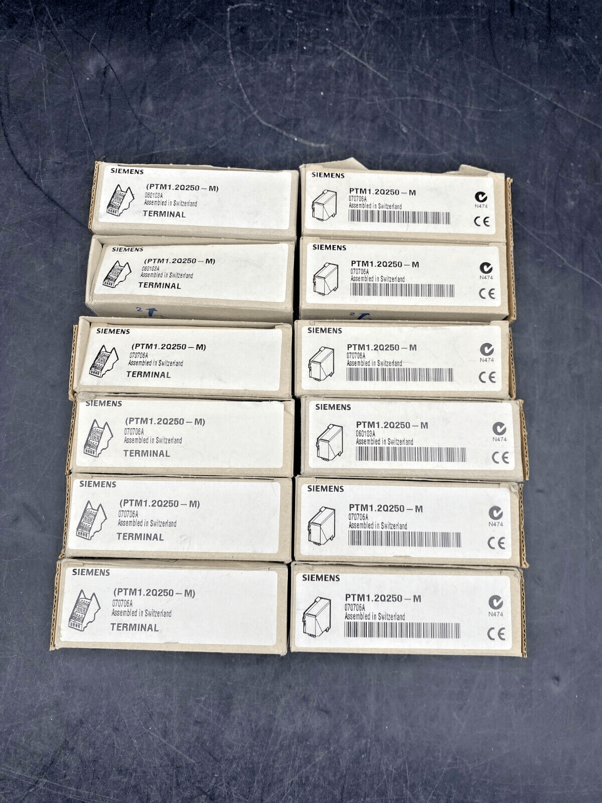 1pc x SET OF SIEMENS PTM1.2Q250 - M MODULE + TERMINAL - KLR Automation