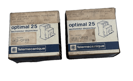 TELEMECANIQUE GK2 - CF03 9131 SECTIONNEUR DISJONCTEUR x1 - KLR Automation