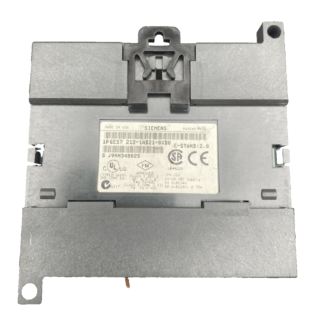 SIEMENS 6ES7212 - 1AB21 - 0XB0 SIMATIC S7 - 200 CPU 222 - KLR Automation