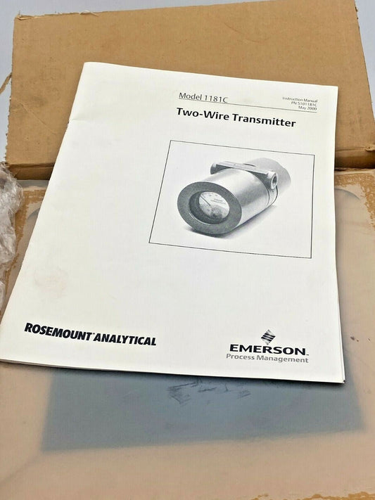 Rosemount Emerson 1181C 2 wire Conductivity Transmitter 1181 - KLR Automation