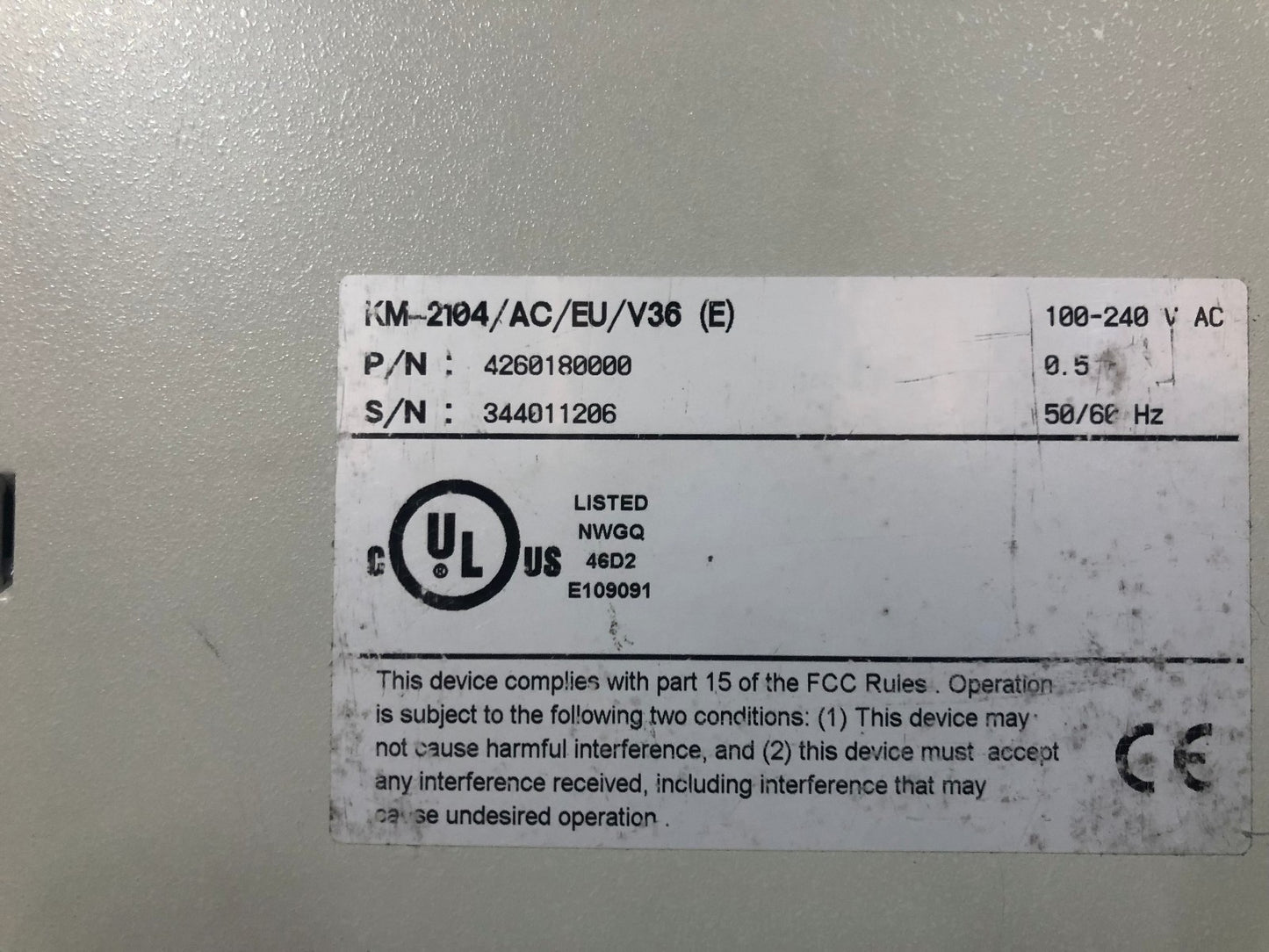 1 X RAD KILOMUX - 2104 serie 2100 KM - 2104/AC/EU/V36 - KLR Automation