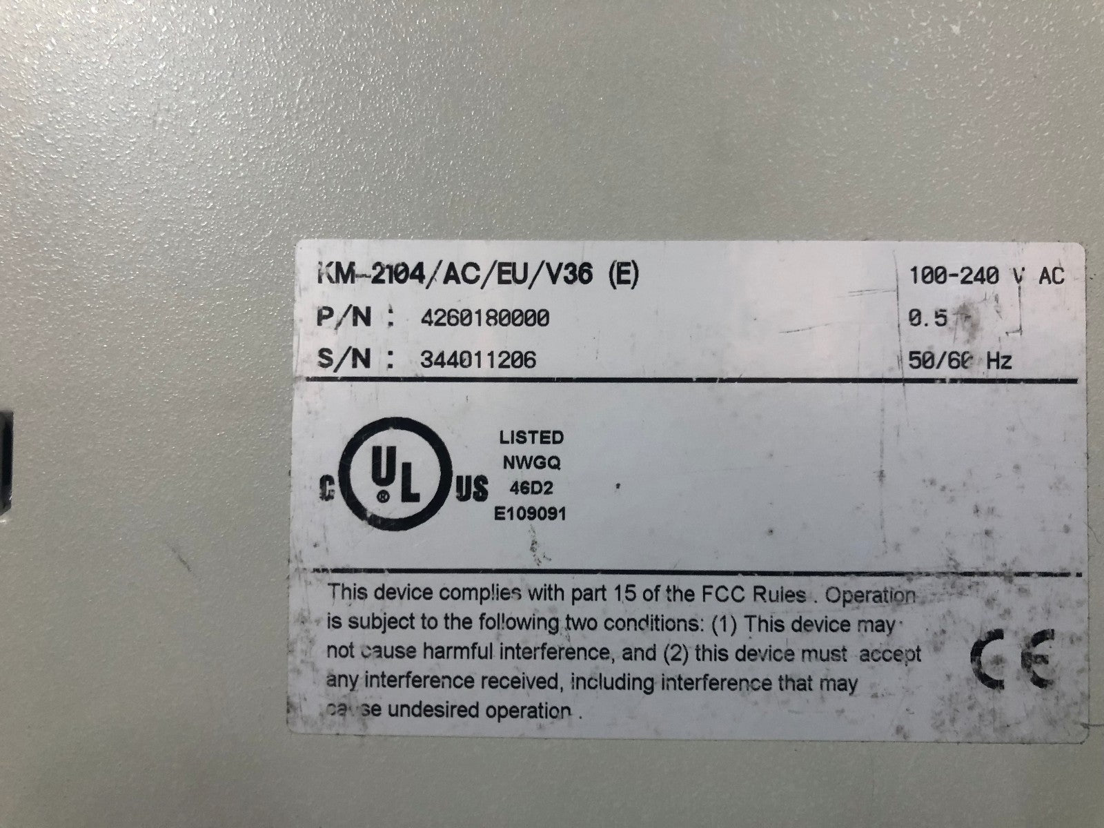 1 X RAD KILOMUX - 2104 serie 2100 KM - 2104/AC/EU/V36 - KLR Automation