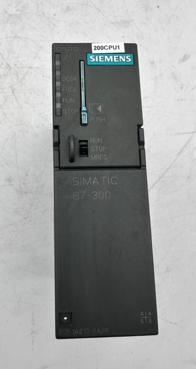 SIEMENS 6ES7312 - 1AE13 - 0AB0 CPU312 SIMATIC S7 - 300 - KLR Automation