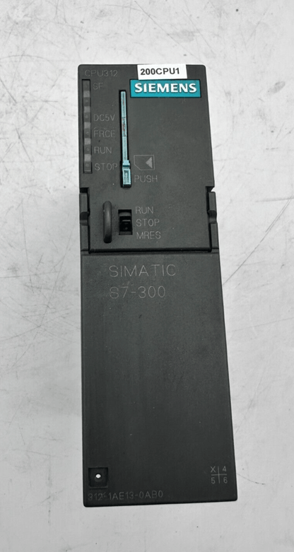SIEMENS 6ES7312 - 1AE13 - 0AB0 CPU312 SIMATIC S7 - 300 - KLR Automation