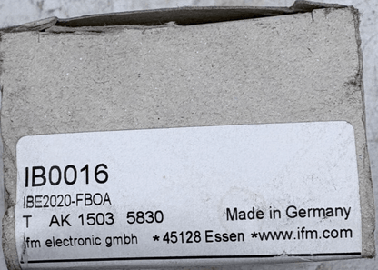 IFM ELECTRONIC IB0016 IBE2020 - FBOA CAPTEUR INDUCTIF x1 - KLR Automation