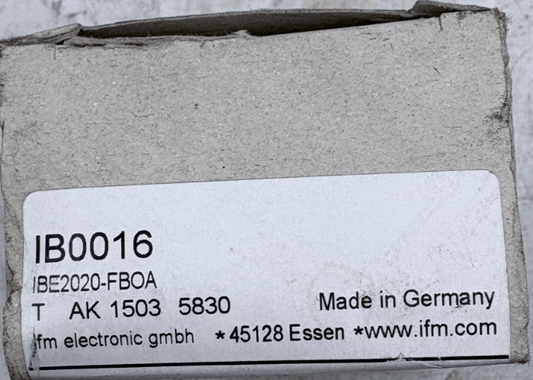 IFM ELECTRONIC IB0016 IBE2020 - FBOA CAPTEUR INDUCTIF x1 - KLR Automation