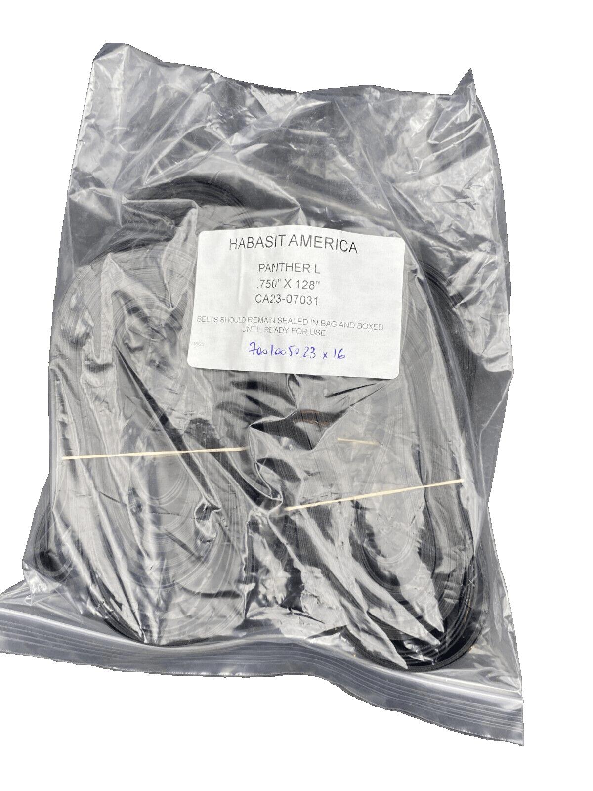 HABASIT AMERICA PANTHER L CA23 - 07031 750"x128" x4pc - KLR Automation