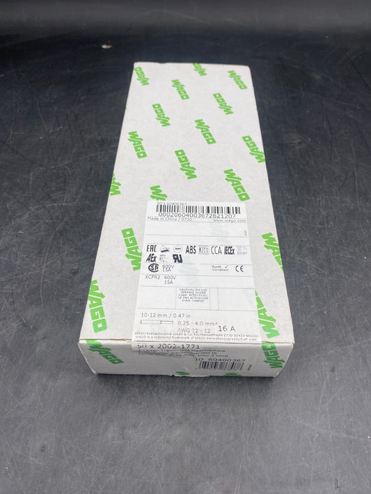 LOT DE 50 WAGO 2002 - 1771 BORNE SECTIONNABLE ET DE MESURE - KLR Automation