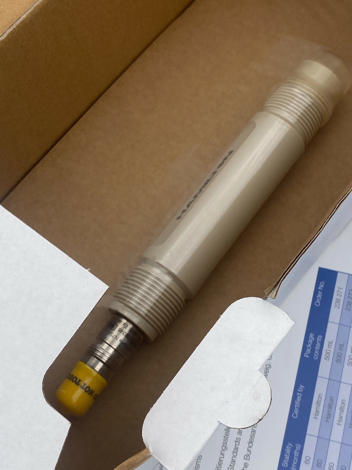 SONDE PH INCHTRODE N75F HAMILTON 238346 - KLR Automation
