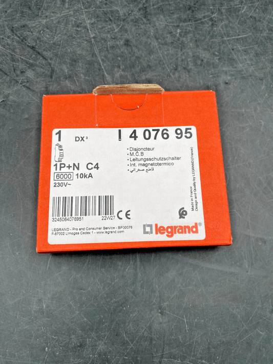 LEGRAND 407695 1P+N C4 10Ka CIRCUIT BREAKER - KLR Automation