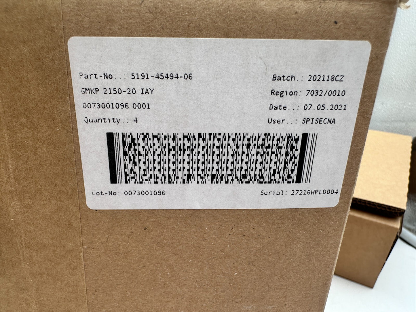VISHAY GMKP 2150-20 IAY PEC CAPACITOR x4pc
