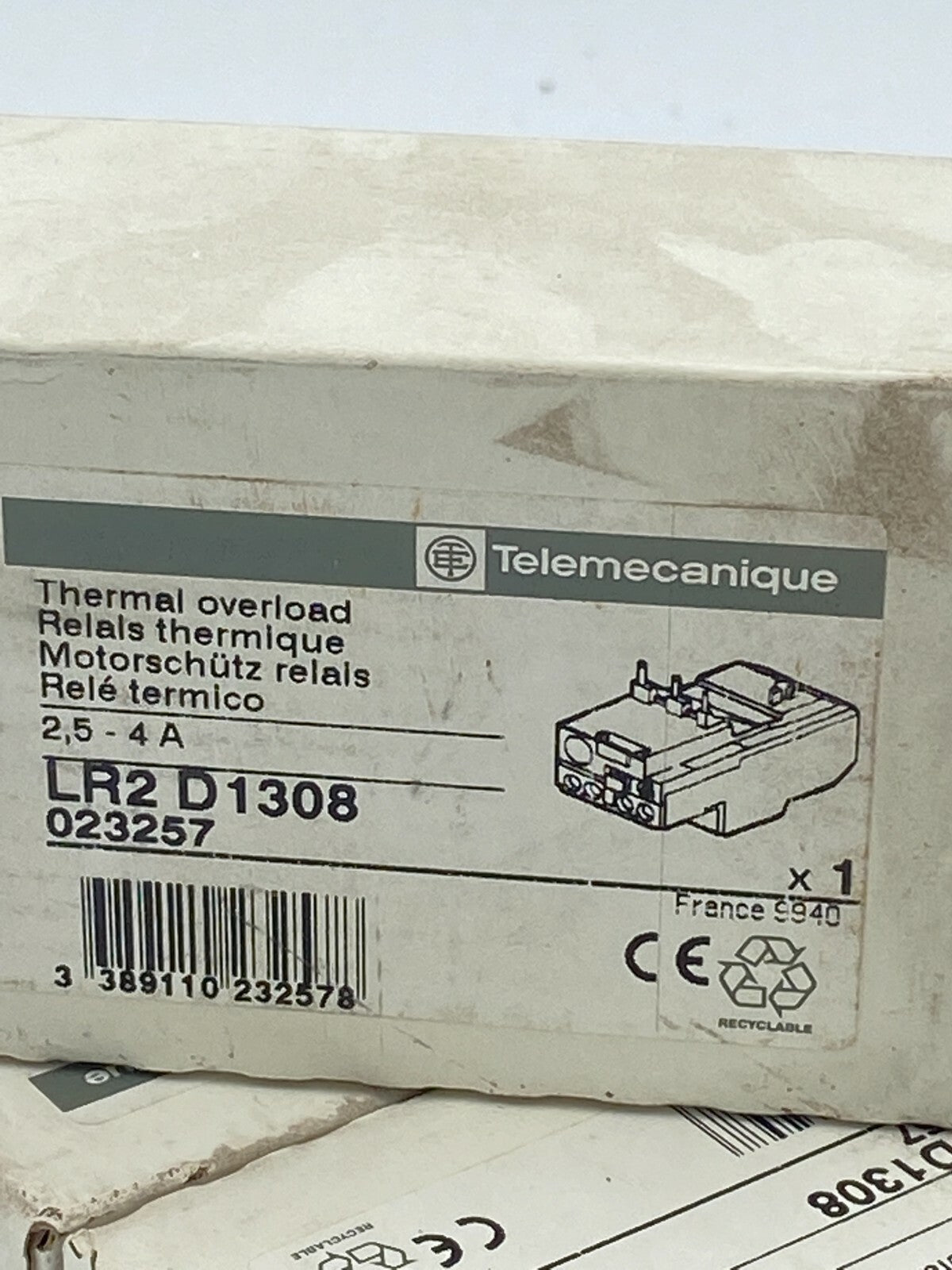 1pc x New Direct Replacement Telemecanique LR2 - D1308 Thermal Overload Relay - KLR Automation