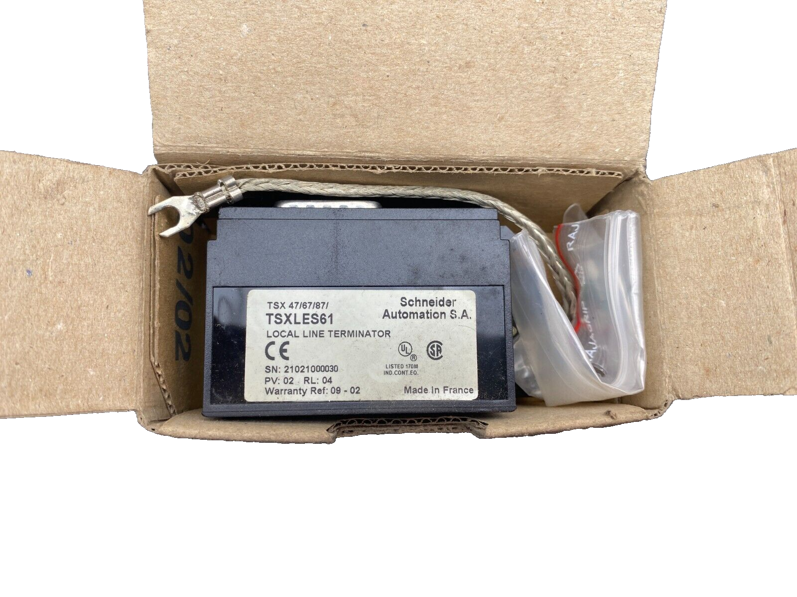 SCHNEIDER AUTOMATION TSXLES61 PV 02 RL 04 LOCAL LINE TERMINATOR