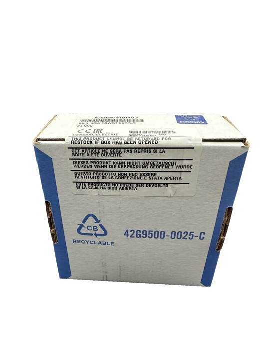 GE GENERAL ELECTRIC IC695PSD040J RX3I 40W POWER SUPPLY
