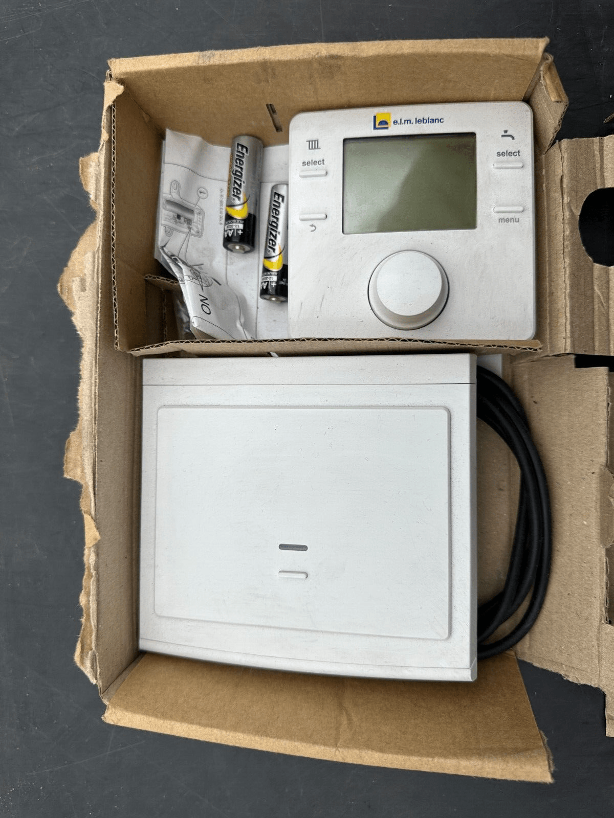 ELM LEBLANC PROGRAMMATEUR THERMOSTAT D'AMBIANCE AVEC RECEPTEUR ET SONDE - KLR Automation