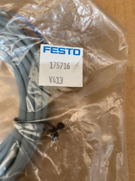 1 x Festo 175716 Model SIM - M12 - 5GD - 5 - PU Connecting Cable v413 - KLR Automation