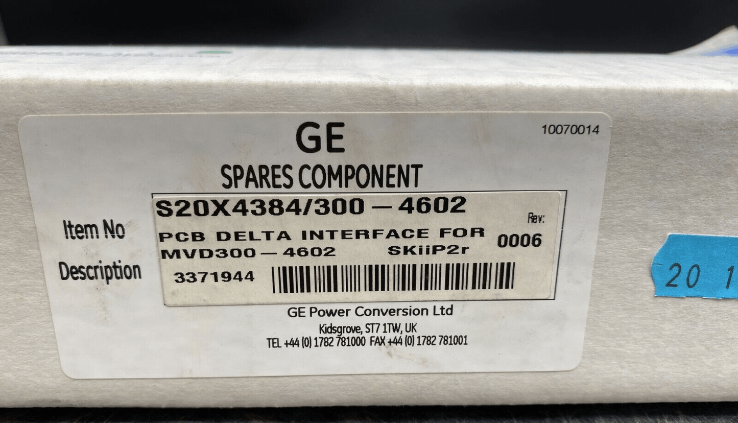 GENERAL ELECTRIC S20X4384/300 - 4602 PCB DELTA INTERFACE MVD300 - 4602 EN DEFAUT 187 - KLR Automation