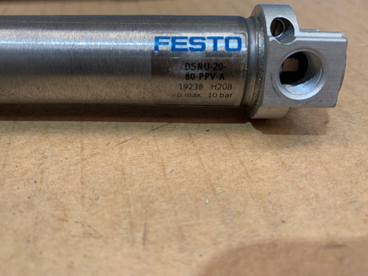 1 x FESTO ISO cylinder DSNU - 20 - 80 - PPV - A 19238 - KLR Automation