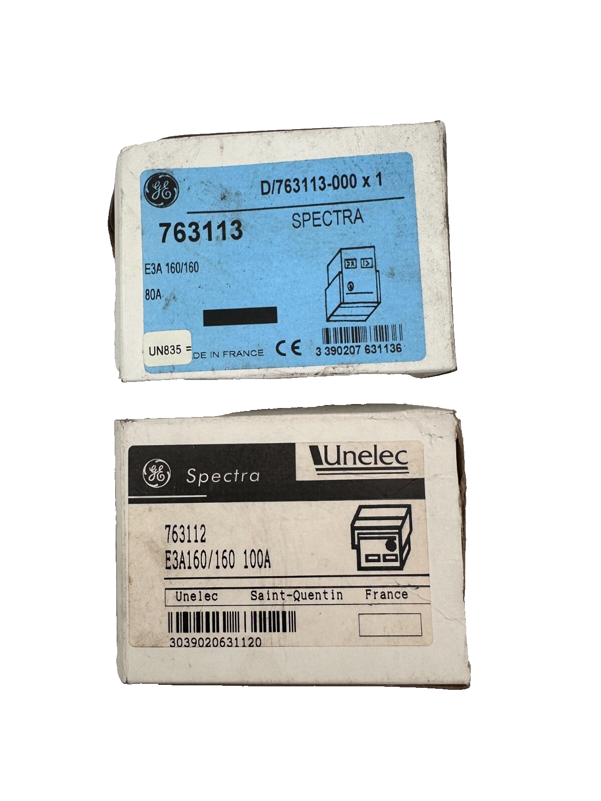 GE GENERAL ELECTRIC UNELEC SPECTRA E3A 160/160 x3pc