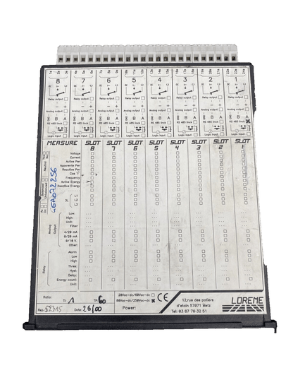 LOREME IPL 144L IPL144L 80VAC - DC/250VAC - DC ANALYSEUR DE RESEAU ELECTRIQUE - KLR Automation