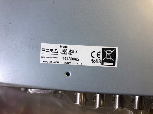 MV-42HS FOR-A HD / SD-SDI Multi Viewer (Visionneuse Quad)