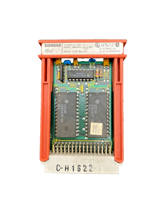 SIEMENS SIMATIC S5 6ES5375-0LC21 MEMORY SUBMODULE 4K 8BIT S C-H1B68822 E-STAND01
