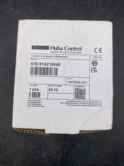 HUBA CONTROL 699.914215040 DIFFERENTIAL PRESSURE SENSOR DTL310-420