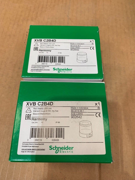 1 x Elément lumineux XVB C Schneider Electric 24 V XVBC2B4D ROUGE - KLR Automation