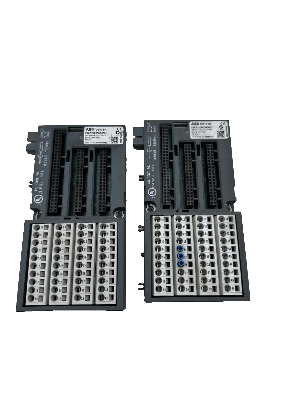 ABB TU516 1SAP212000R0001 I/O TERMINAL UNIT 24VDC SPRING TERMINALS x1pc - KLR Automation