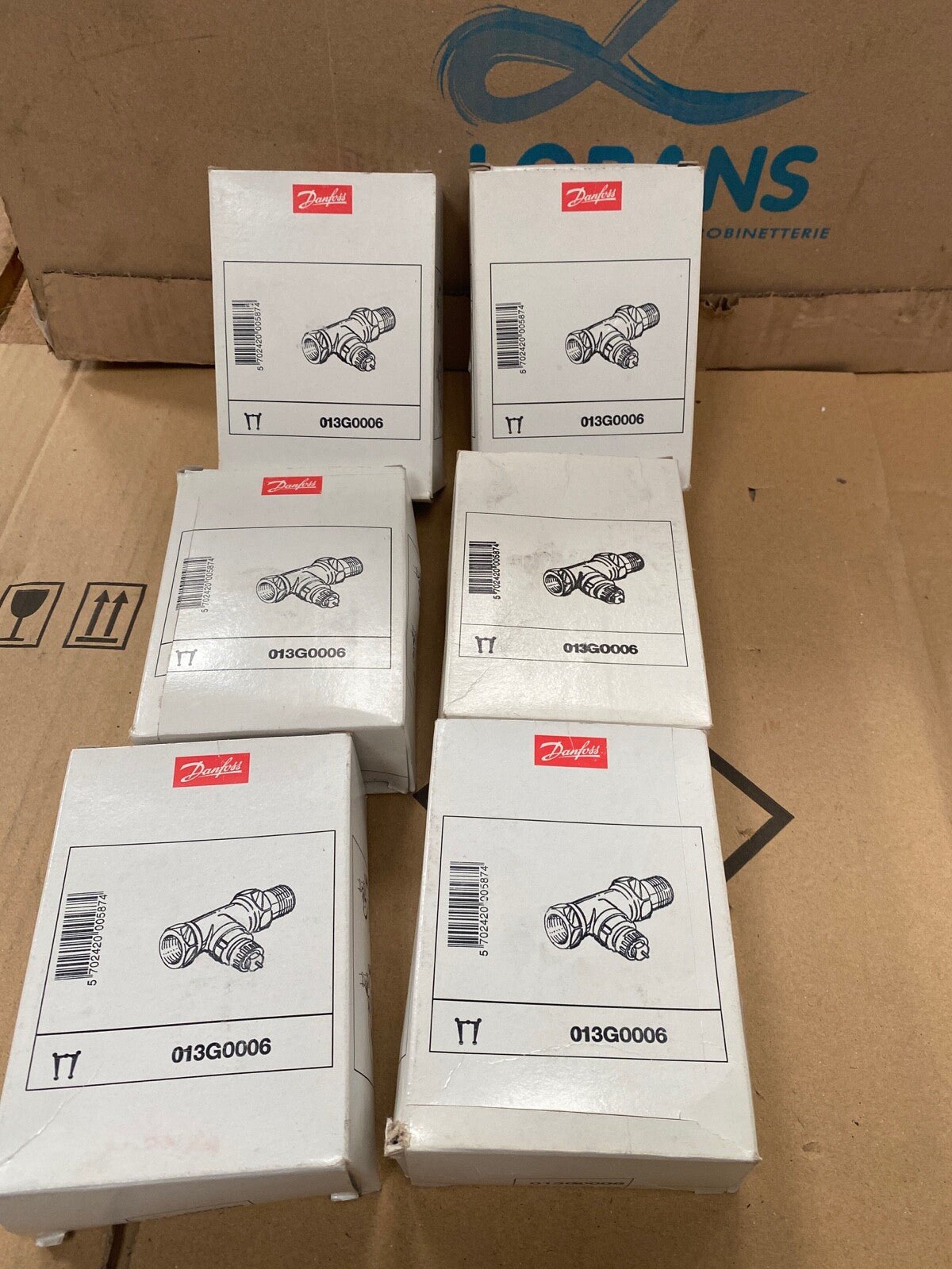 3 pc x DANFOSS CHAUFFAGE 013G0006 Corps de Robinet RA - FN 20 Droit 3/4 - KLR Automation