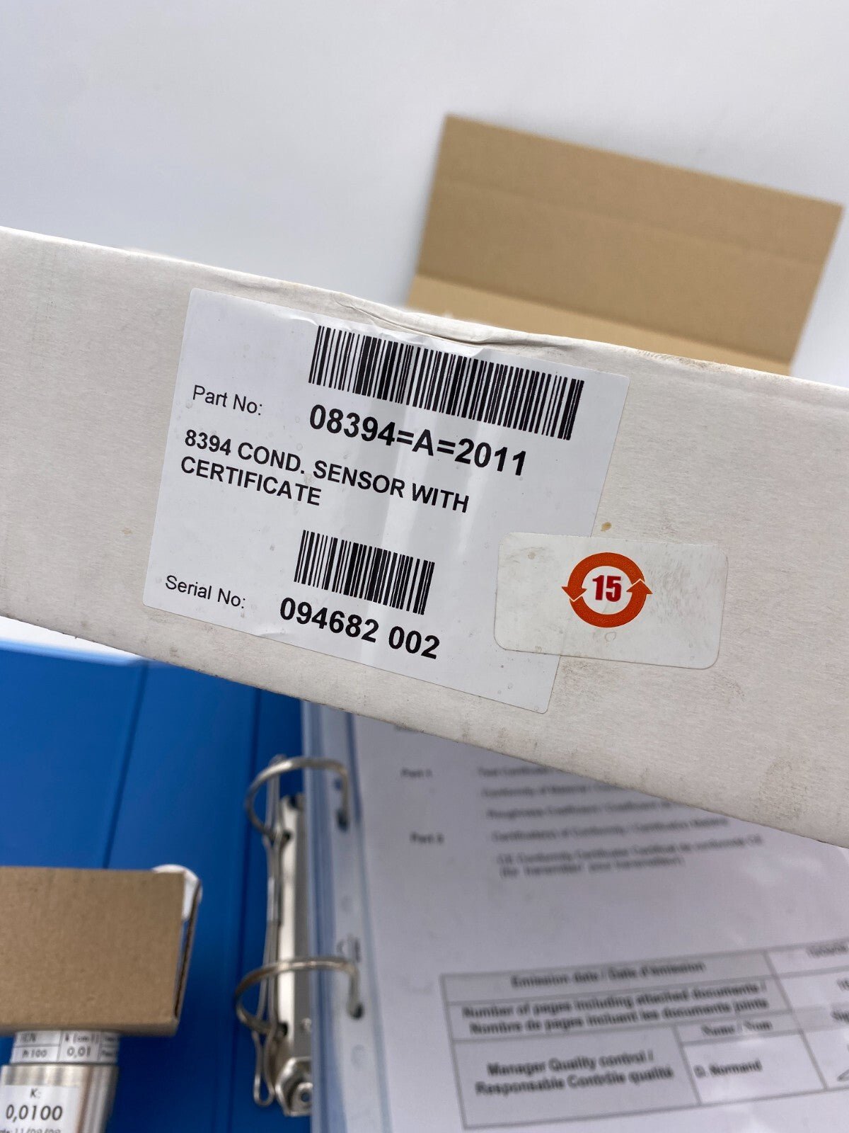 Polymetron 8394 conductivité 08394=A=2011 COND. SENSOR WITH CERTIFICATE HACH - KLR Automation