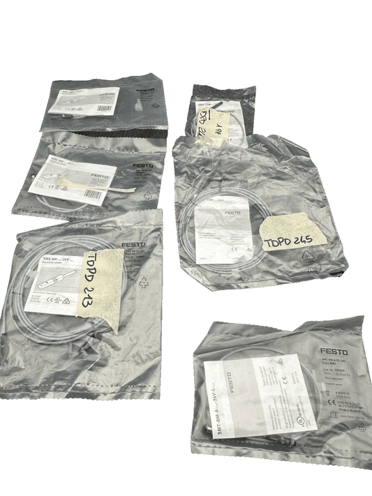 FESTO LOT DE 6 CAPTEURS DE PROXIMITE 574334 543862 543861 - KLR Automation