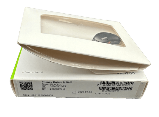 PHONAK BOLERO M30 - M 050 - 0532 - P7 GRAPHITE APPAREIL AUDITIF NEUF BOITE OUVERTE - KLR Automation