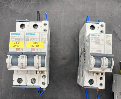 SIEMENS 5SL6310-7BB MCB C10 + 5SY4310-7 MCB C10 + 5SY4110-7 MCB C10 +5SY6110-7