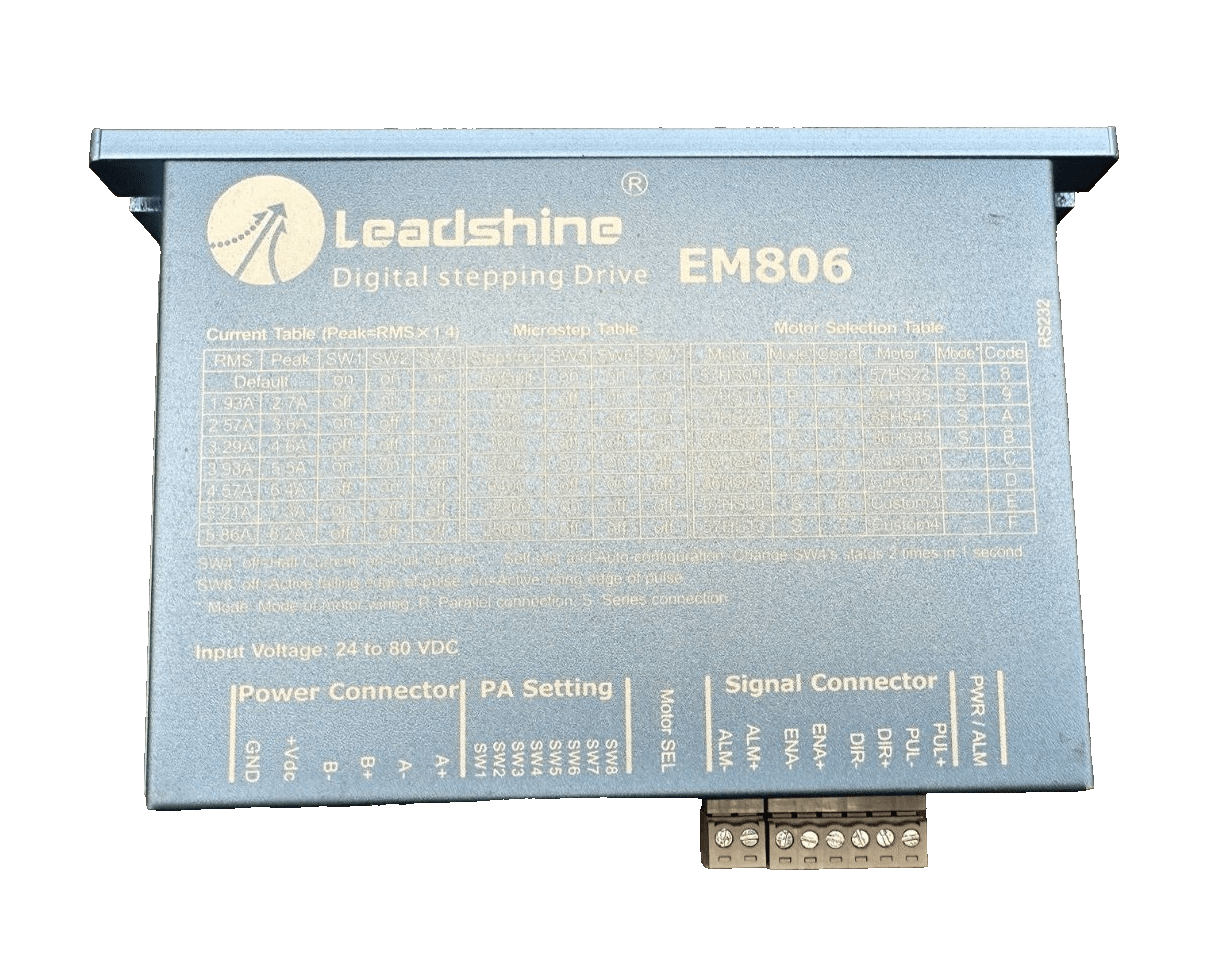 LEADSHINE EM806 EM806PBF DIGITAL STEPPING DRIVE - KLR Automation