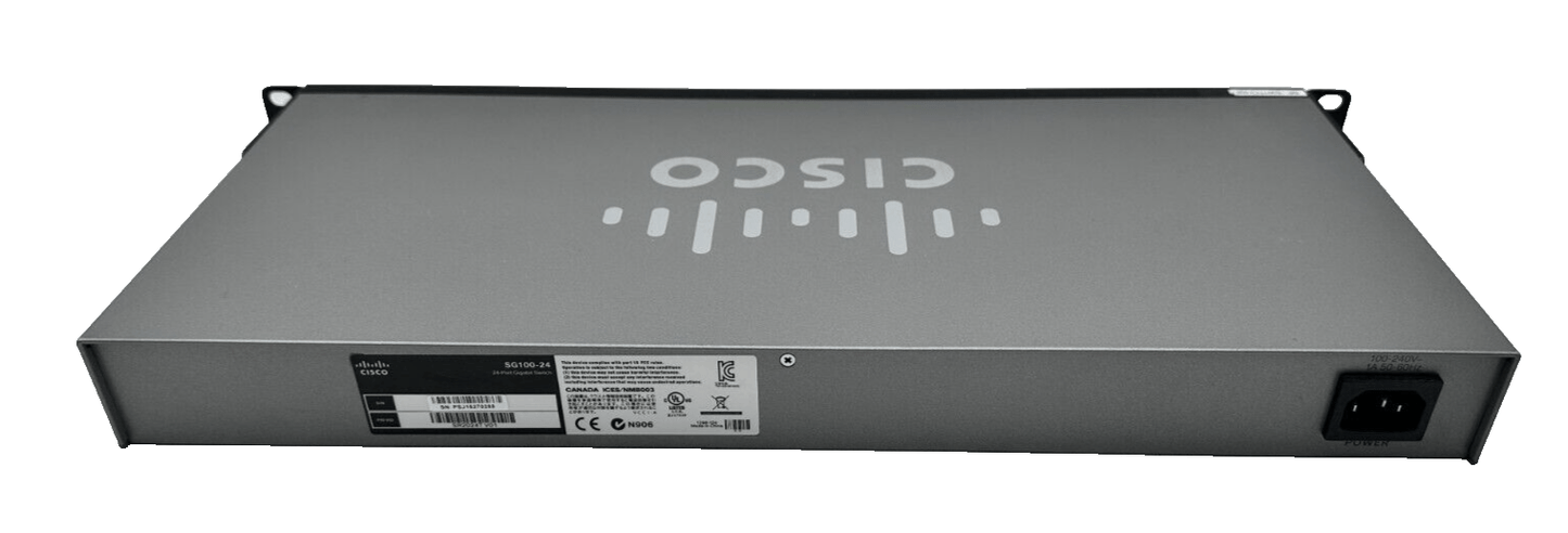 CISCO SG100 - 24 24 - PORT GIGABIT SWITCH - KLR Automation