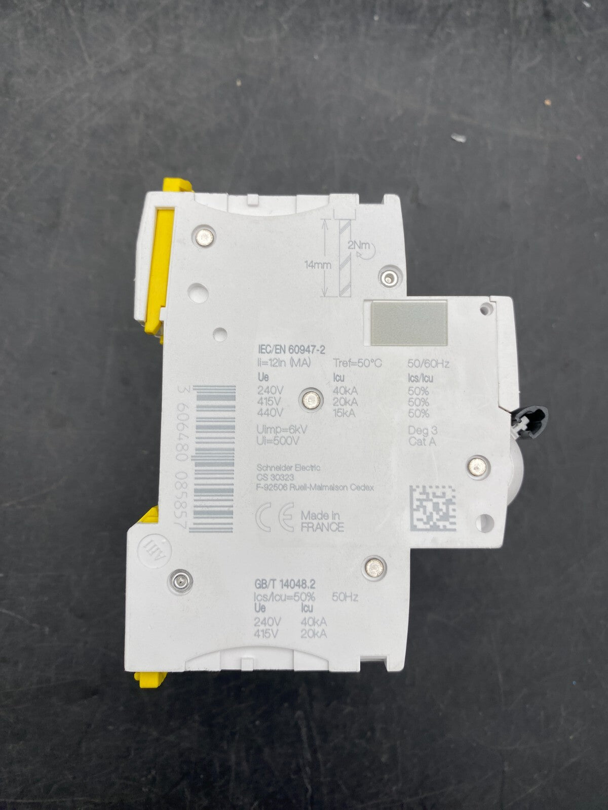 LOT DE 4 SCHNEIDER ELECTRIC IC60L MA 2.5A