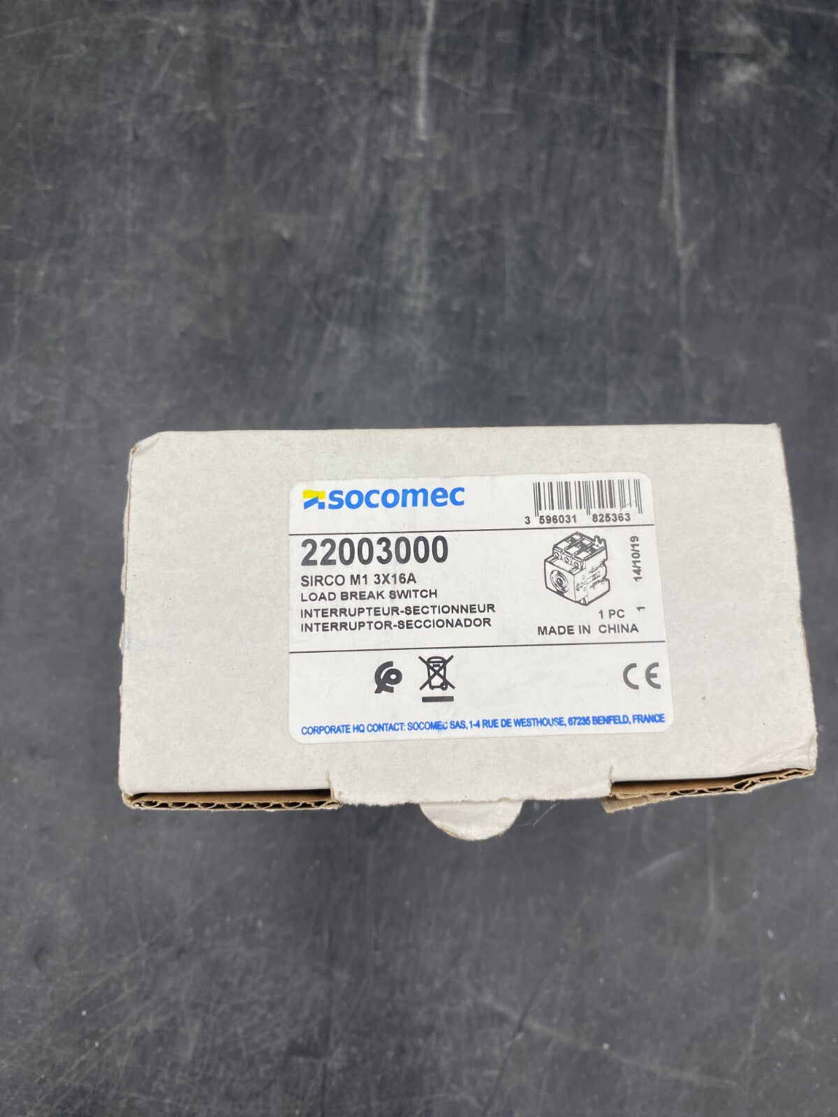SOCOMEC INTERRUPTEUR SECTIONNEUR 22003004 + 22003000 + POLE ADDITIONNEL 22001004 - KLR Automation