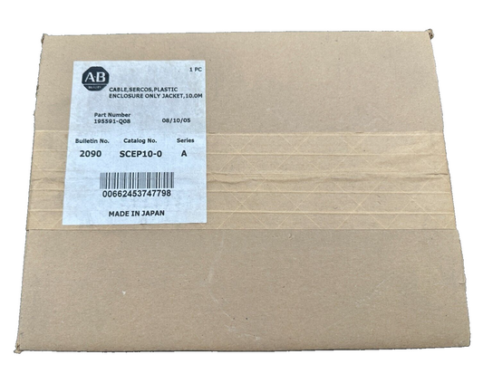 ALLEN-BRADLEY 2090-SCEP10-0 SERIE A BULLETIN 2090 195591-Q08 CABLE SERCOS 10M
