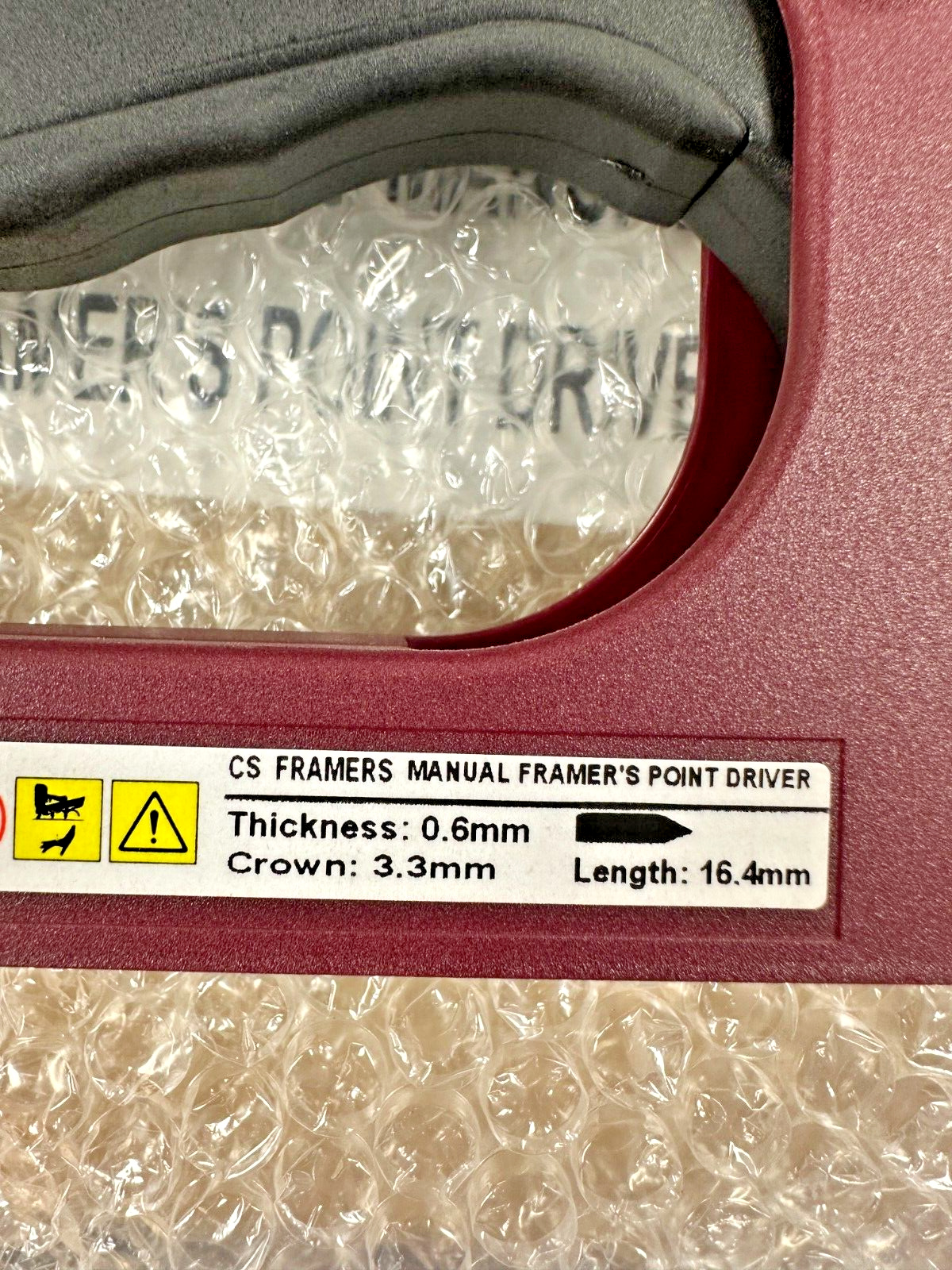 CASSESE CS Framers Manual point driver   Picture Framing Agrafe  16.4mm 3.3mm