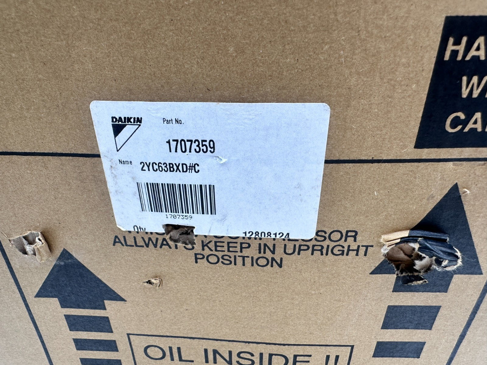 DAIKIN 1707359 2YC63BXD#C COMPRESSEUR