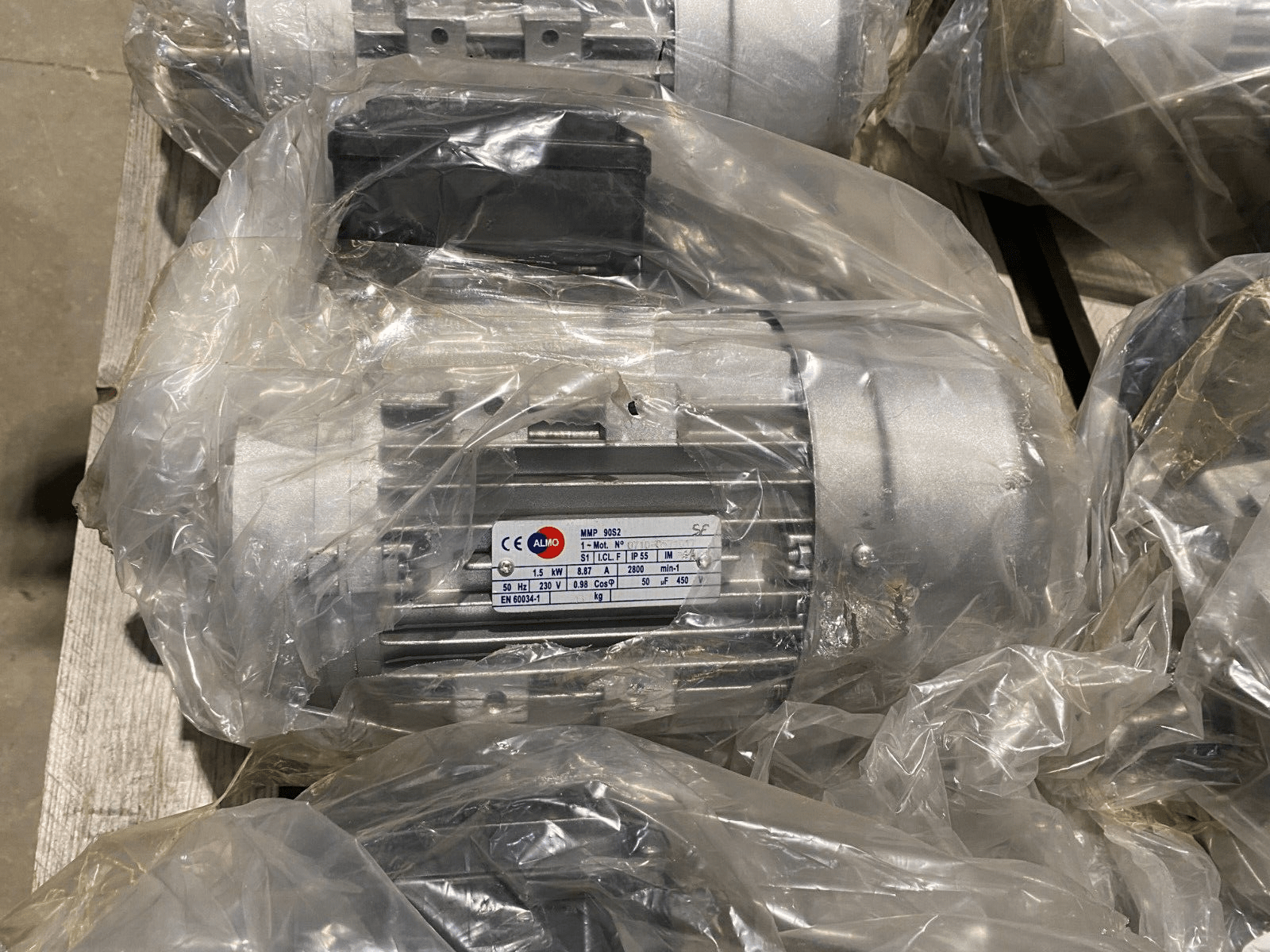 ALMO MMP 90S2 1.5kW 8.87A 2800 min - 1 230V MOTEUR MONOPHASE x1pc - KLR Automation
