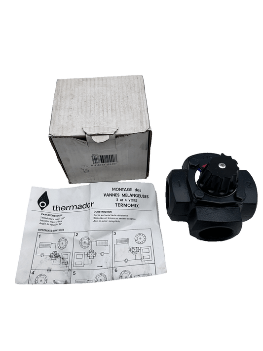 THERMADOR TERMOMIX VANNE MELANGEUSE 4 VOIES FONTE 1" 1/2 V4V40 - KLR Automation