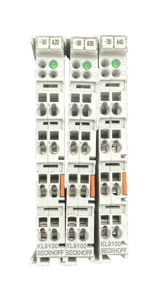 BECKHOFF KL9100 STEPPER MOTOR TERMINAL WITH INCREMENTAL ENCODER 50V DC/5A x3pc - KLR Automation
