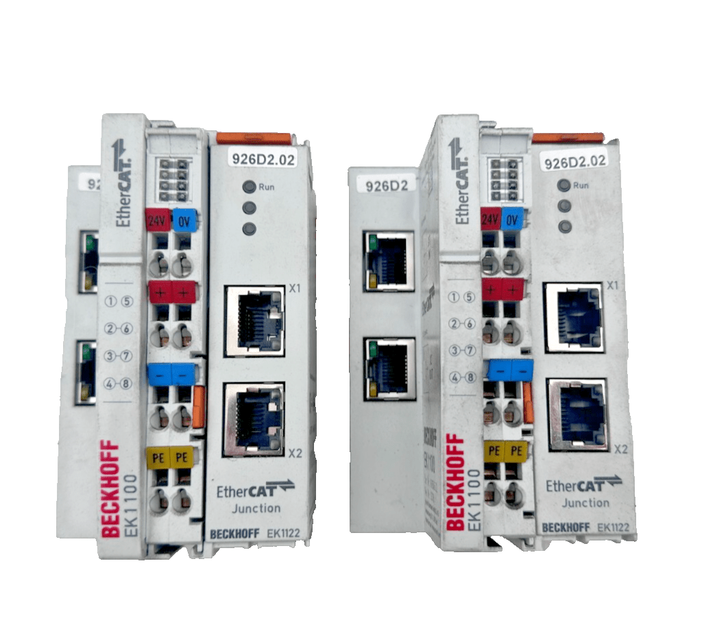 BECKHOFF EK1122 21190118 PONT ETHERCAT + EK1100 16190632 COUPLEUR x2pc - KLR Automation